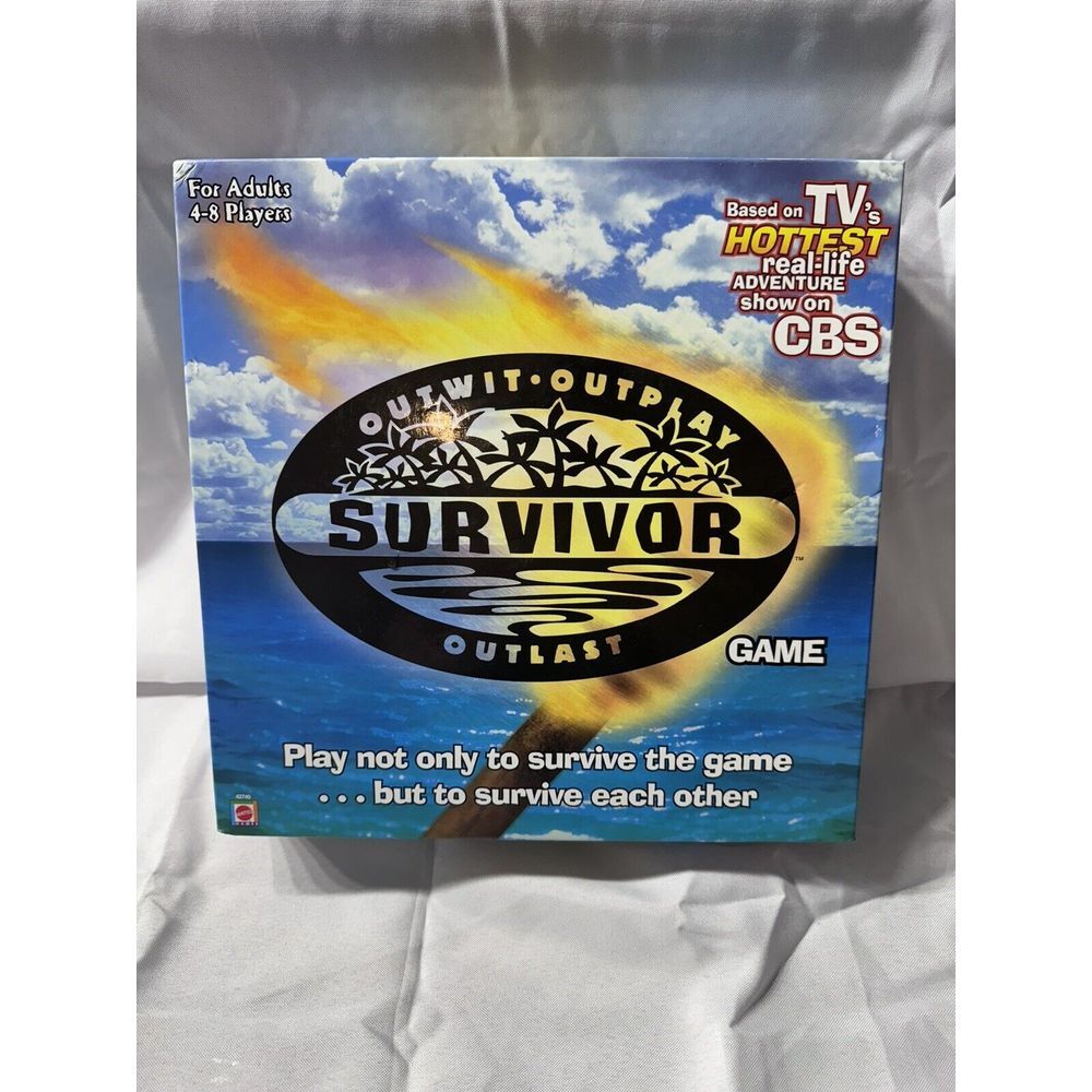 Survivor Board Game Outwit Outplay Outlast TV Show CBS Mattel 2000, Complete
